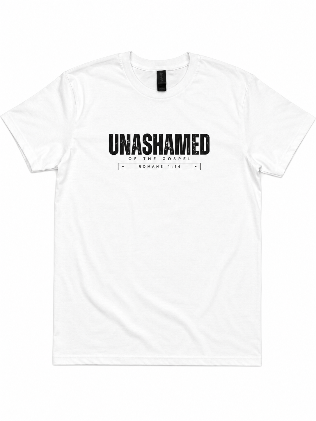 Unashamed Christian T-shirt – Romans 1:16 faith shirt – VOW Apparel
